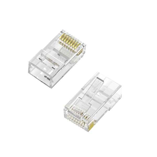 Aisens Confezione da 100 connettori RJ45 a 8 fili CAT.6 AWG24