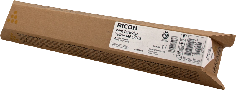 Cartuccia Toner Originale Ricoh Aficio MP-C300/MP-C400/MP-C401 Giallo - 842236/842041/841553/841302