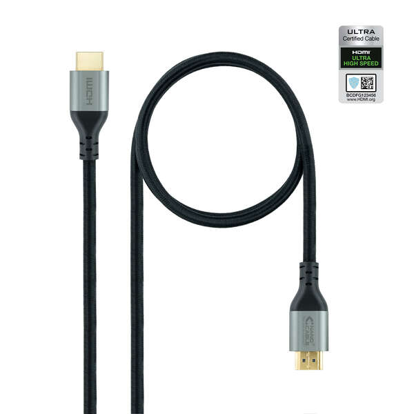 Nanocable Cavo HDMI 2.1 Certificato Ultra HS M-M 1 m - Colore Nero