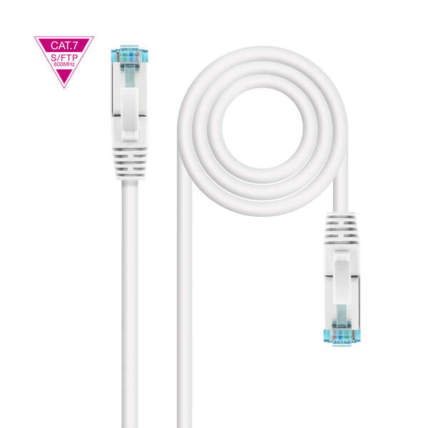 Nanocable Cavo di rete Cat.7 LSZH SFTP PIMF AWG26 30 cm - Colore bianco