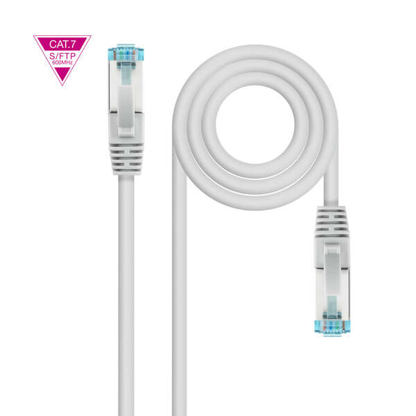 Nanocable Cavo di collegamento di rete Cat.7 LSZH SFTP PIMF AWG26 25 m - Colore grigio
