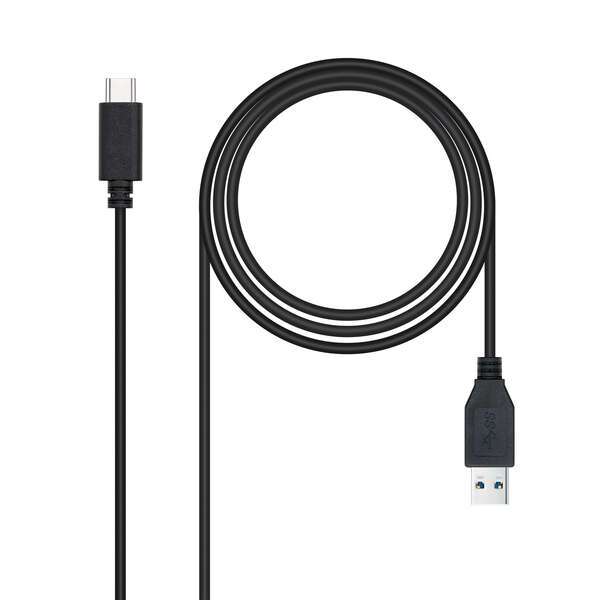 Nanocable Cavo USB 3.1 Gen2 10Gbps 3A USB-C/M-A/M 2 m - Colore Nero