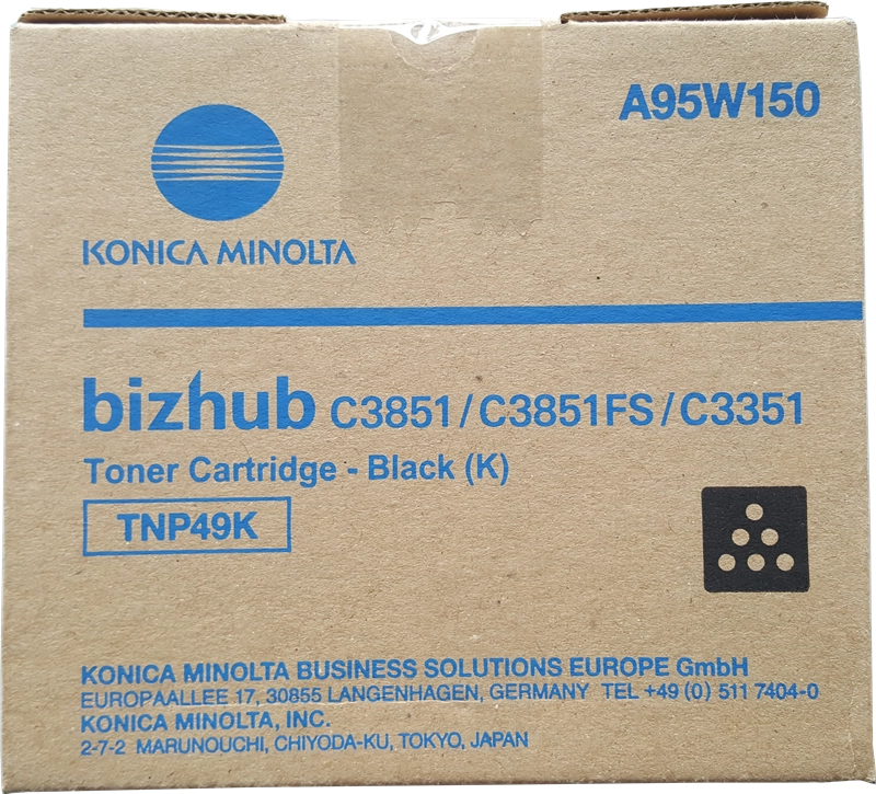 Cartuccia toner originale Konica Minolta TNP49 Nero - TNP49K/A95W150