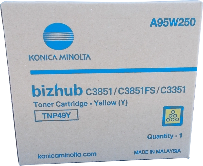 Konica Minolta TNP49 Cartuccia Toner Originale Giallo - TNP49Y/A95W250