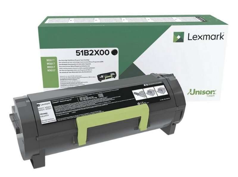 Lexmark MS517/MS617/MX517/MX617 Cartuccia Toner Originale Nero - 51B2X00