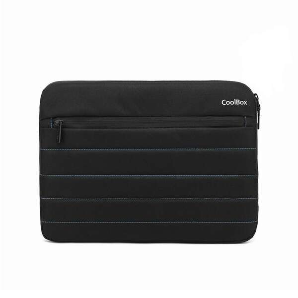 CoolBox Custodia per Tablet/Netbook/Portablet fino a 13" - Imbottita - Tessuto impermeabile - Chiusura a zip - Colore Nero