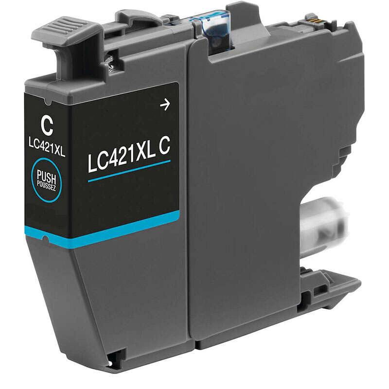 Brother LC421XL Cartuccia d'Inchiostro Compatibile Ciano - Sostituisce LC421XLCY