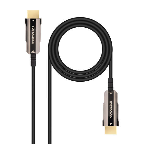 Nanocable Cavo HDMI v2.0 AOC maschio a HDMI v2.0 maschio 10 m - 4K@60Hz 18 Gbps - Colore nero