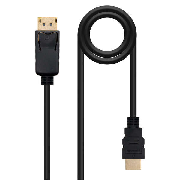 Cavo convertitore Nanocable da DisplayPort maschio a HDMI maschio - 10 m - Colore nero