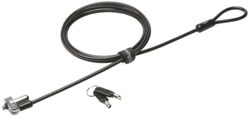 Lucchetto con chiave Kensington N17 per computer portatili Dell - Testa robusta - Tecnologia a perno nascosto - Cavo in acciaio al carbonio - Argento