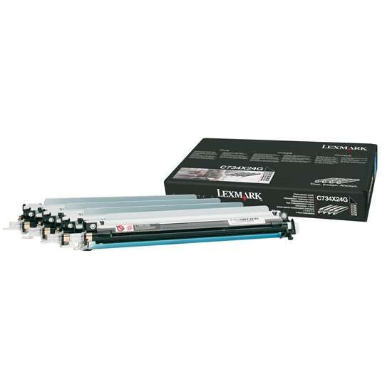Lexmark C734X24G Confezione da 4 pezzi di tamburo immagine Originale Nero
