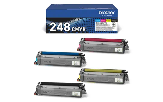 Brother TN248CMYK Confezione da 4 Cartucce Toner Originali - TN248VAL