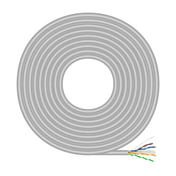 Aisens Cavo di rete RJ45 Cat.6 UTP rigido AWG23 CCA (lega) - 305 m - Colore grigio