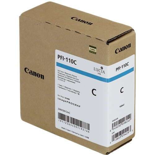 Cartuccia d'Inchiostro Originale Canon PFI110 Ciano - 2365C001