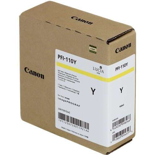 Cartuccia d'Inchiostro Originale Canon PFI110 Giallo - 2367C001