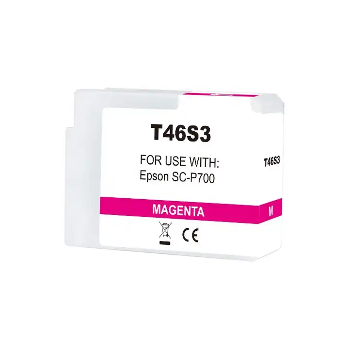 Cartuccia d'inchiostro a pigmenti Epson T46S3 Magenta Vivido Compatibile - Sostituisce C13T46S300