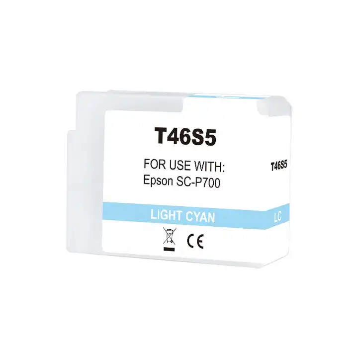 Cartuccia d'inchiostro a pigmenti Epson T46S5 Ciano chiaro Compatibile - Sostituisce C13T46S500