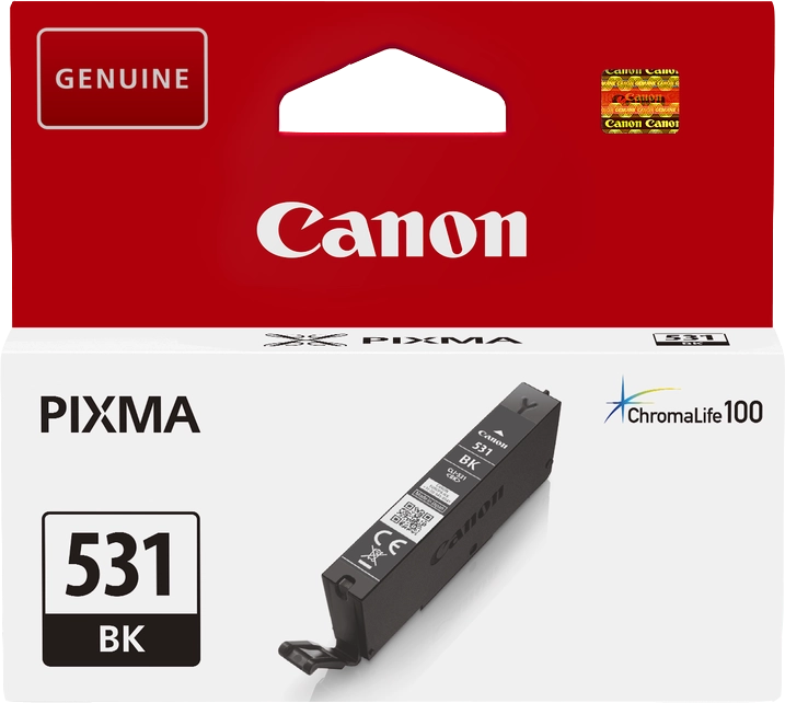 Cartuccia d'Inchiostro Originale Canon CLI531 Nero - 6118C001/CLI531BK
