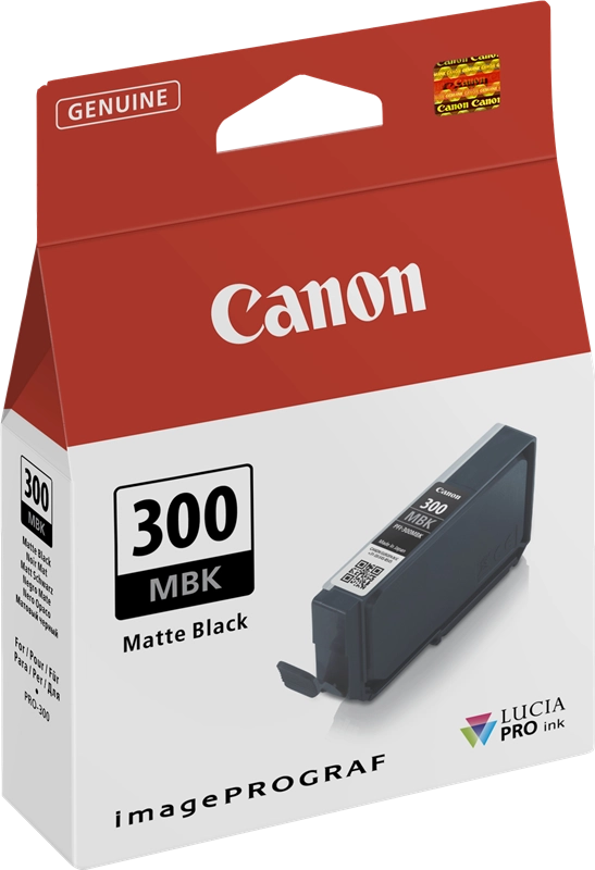 Cartuccia d'Inchiostro Originale Canon PFI300 Nero Opaca - 4192C001/PFI300MBK