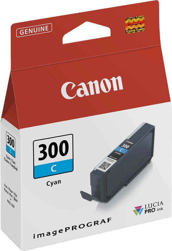 Cartuccia d'inchiostro originale Canon PFI300 Ciano - 4194C001/PFI300C