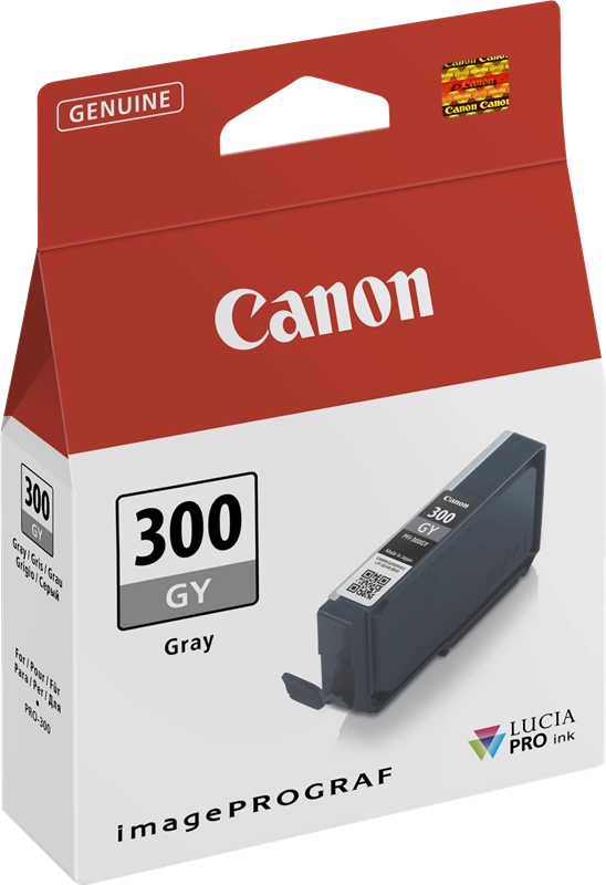 Cartuccia d'Inchiostro Originale Canon PFI300 Grigio - 4200C001/PFI300GY