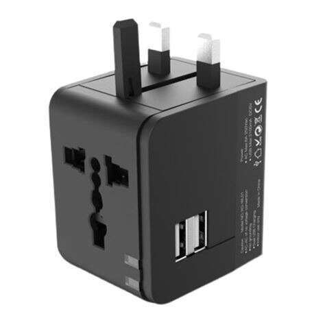 XO Adattatore da viaggio universale - Tensione 110V-240V - 2 porte USB 2