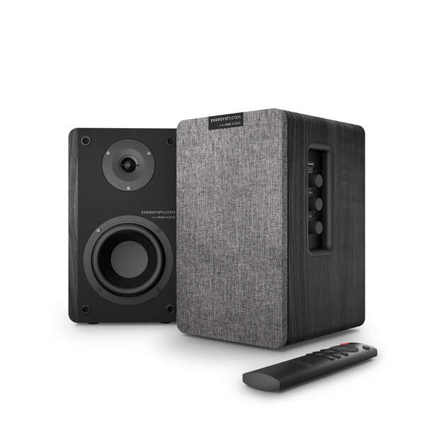 Energy Sistem Studio Monitor 4 Hi Fi Diffusori attivi da scaffale - Doppio ingresso RCA - Colore Nero