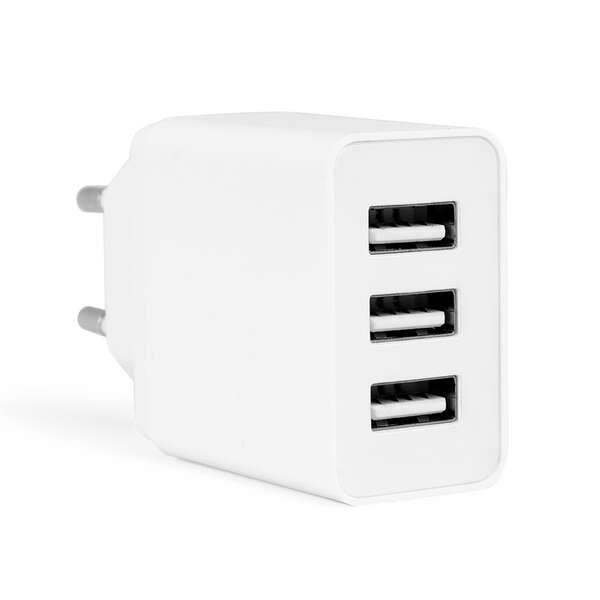 Orbegozo EN 1100 Caricatore USB multiplo - Carica fino a 3 dispositivi contemporaneamente - Protezione da sovraccarico e cortocircuito - Compatto e portatile