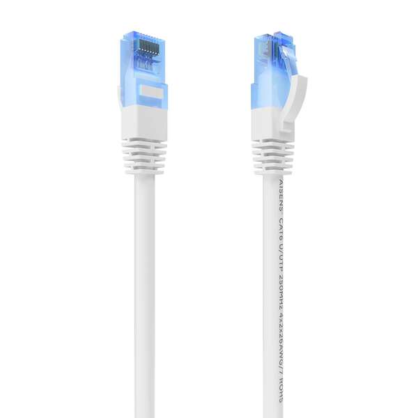 Cavo di rete Aisens RJ45 Cat.6 UTP AWG26 CCA - 25 cm - Colore bianco