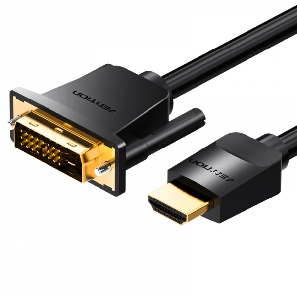 Vention Convertitore da DVI maschio a HDMI maschio - 1 m - Colore nero