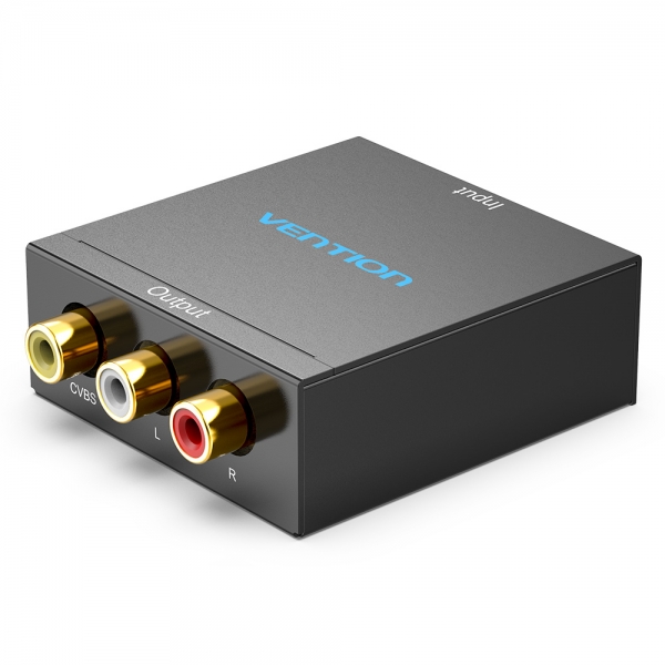 Vention Convertitore da HDMI femmina a RCA femmina e MiniUSB femmina - Colore nero