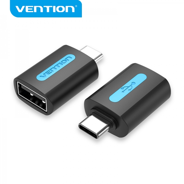 Adattatore Vention USB-C Maschio a USB 2.0 A Femmina - Nero