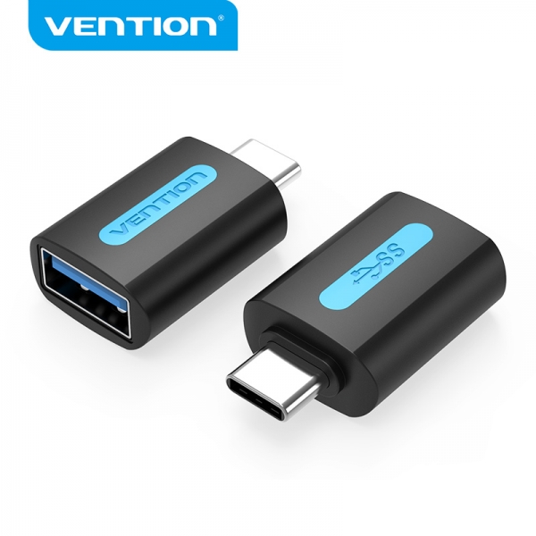 Adattatore Vention USB-C Maschio a USB 3.0 A Femmina - Nero