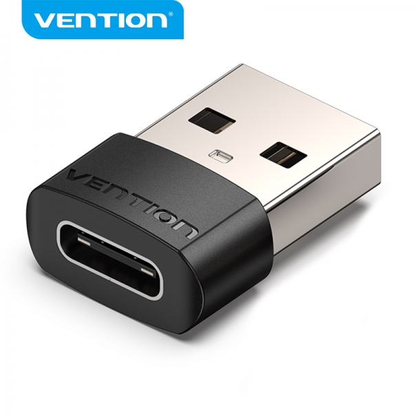 Adattatore USB 2.0 USB-C Maschio a USB Femmina di Vention - Nero