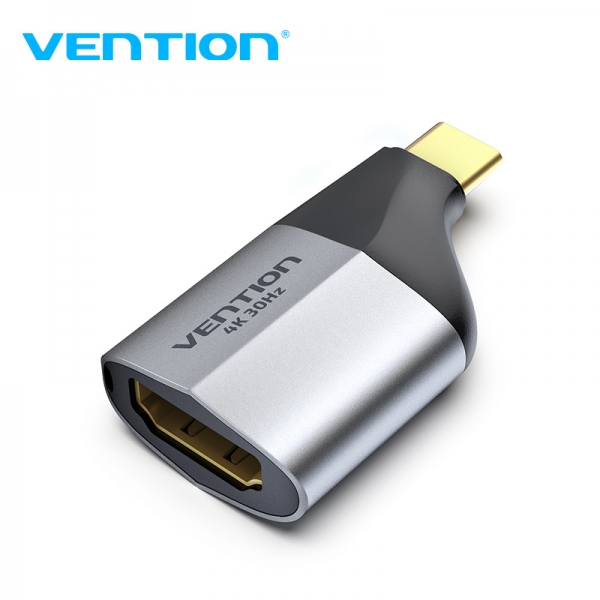 Adattatore USB-C Maschio a HDMI 2.0 Femmina 4K di Vention - Alluminio Grigio