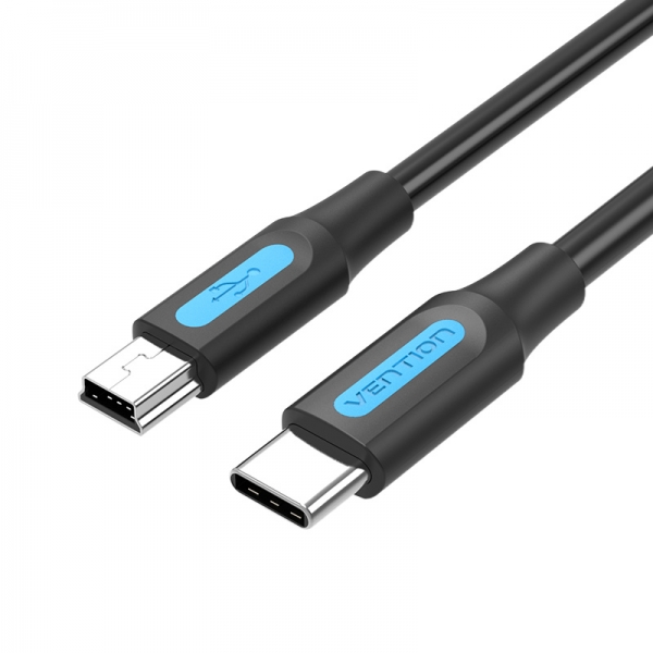 Cavo Vention da USB-C maschio a MiniUSB maschio - 1 m - Colore nero