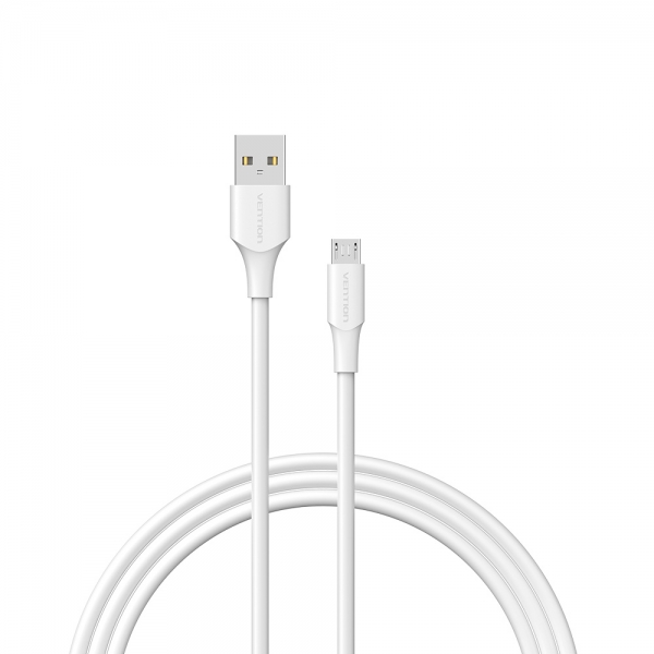Cavo Vention USB 2.0 maschio a MicroUSB maschio - 2 m - 3 A - 60 W - 480 Mbps - Colore bianco