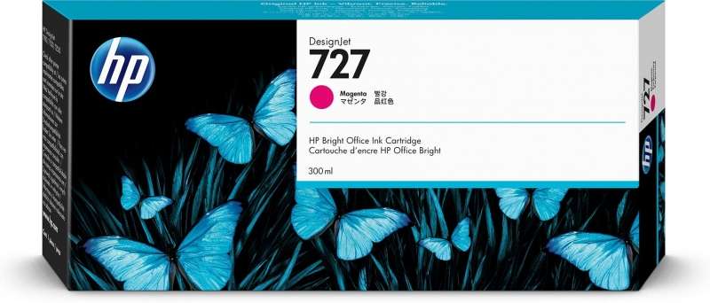 Cartuccia d'Inchiostro Originale HP F9J77A Magenta - 727