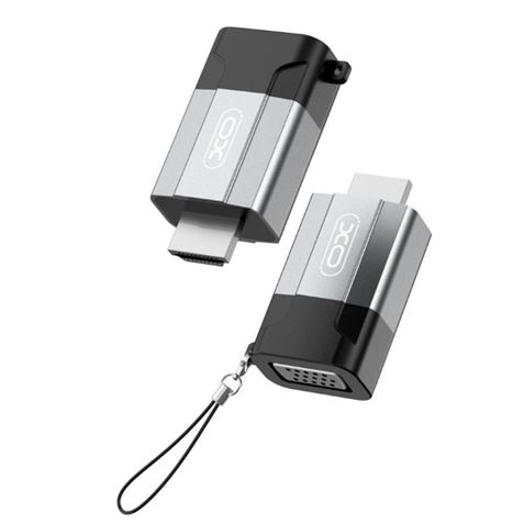 Adattatore HDMI XO - Supporta fino a 1080P - Alluminio - Colore Nero