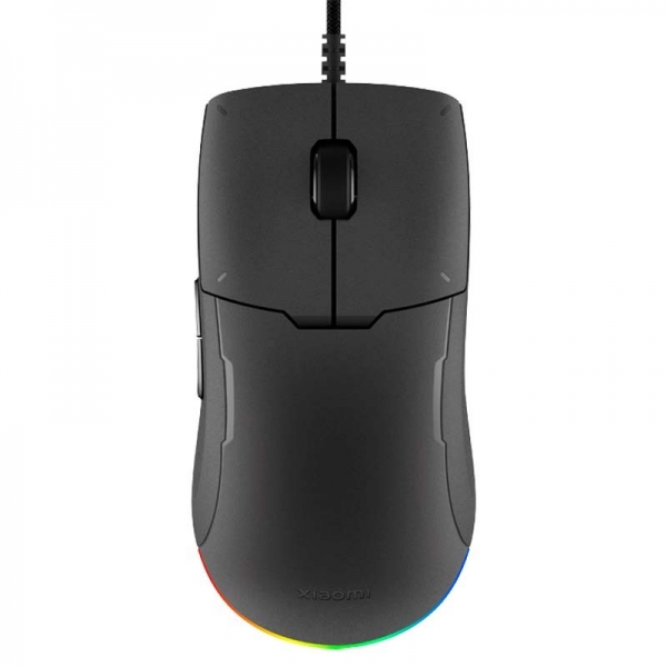 Xiaomi Gaming Mouse Lite USB 6200dpi - Pulsanti dorati TTC - Illuminazione RGB - Cavo intrecciato da 2 m - Utilizzo con la mano destra - Colore Nero