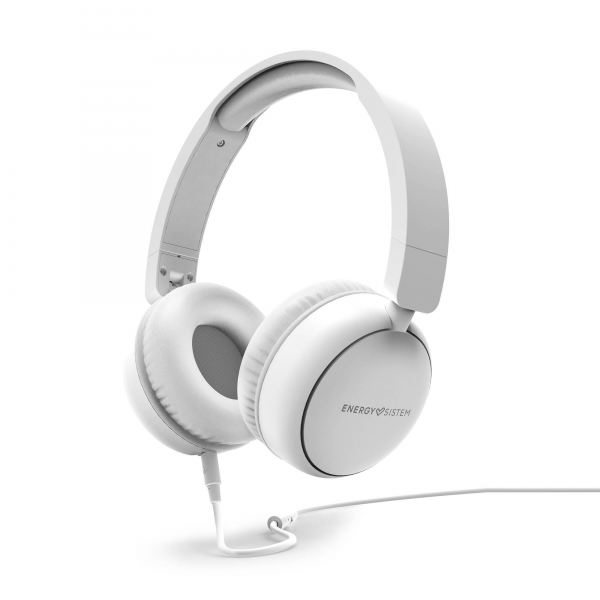 Energy Sistem Cuffie circumaurali - Design ultraleggero - Microfono incorporato - Cavo rimovibile - Compatibili con Mac/PC/Smartphone/Tablet - Colore bianco