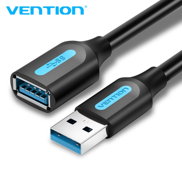 Vention CableTech Pro USB 3.0 Extender - Trasferimento ad alta velocità - Conduttore in rame - Connessione sicura e stabile - Nero