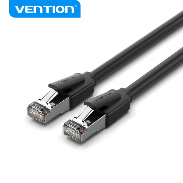 Cavo Ethernet Vention Cat8 - 40000 Mbps - 2000 MHz - UTP - PVC - 26 AWG - Colore nero