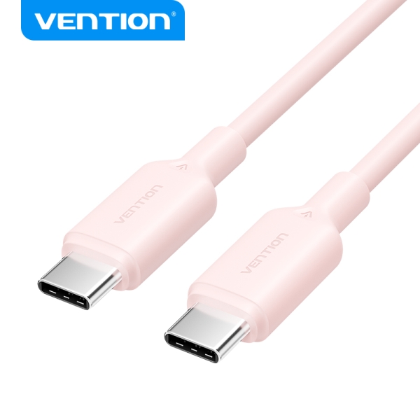 Cavo USB Vention - Connettore nichelato - Potenza 60W - Corrente max. 3A - Colore rosa
