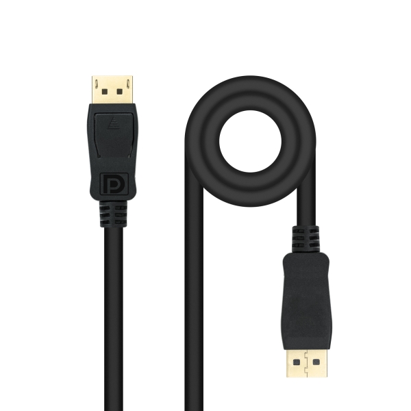 Cavo Nanocable DisplayPort 1.4 DP/M-DP/M - Lunghezza 2 m - Supporta risoluzioni video fino a 8K - Colore: nero