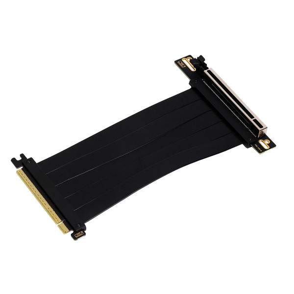 Cavo di prolunga flessibile per riser Abysm PCIe 4.0 x16 - Schermato EMI - Lunghezza 17 cm - Colore: Nero