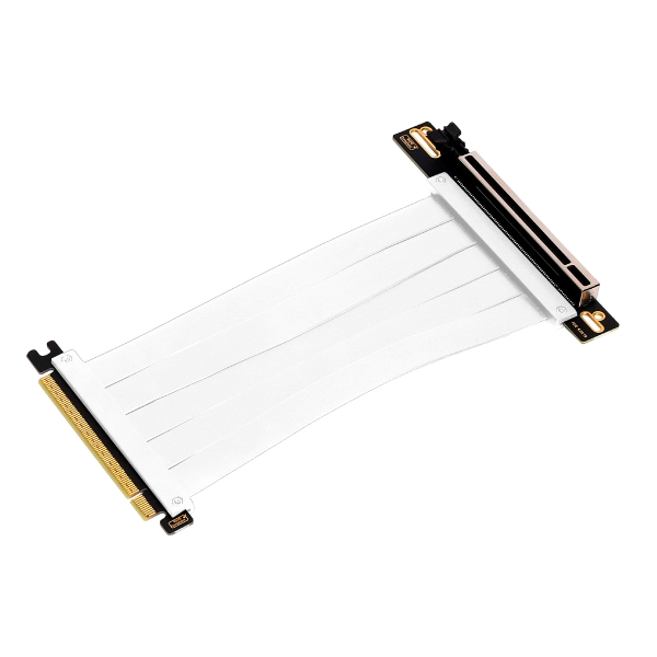 Cavo di prolunga flessibile per riser Abysm PCIe 4.0 x16 - Schermato EMI - Lunghezza 17 cm - Colore: Bianco