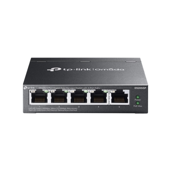 Switch gestito a 5 porte RJ45 Gigabit Ethernet PoE di TP-Link Omada