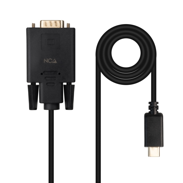 Cavo convertitore da USB-C a VGA Nanocable - USB-C/M-Hdb15/M - 1