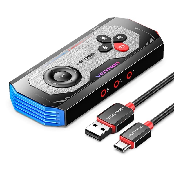 Scheda audio da gioco Vention USB-C - 7.1 - Colore Grigio